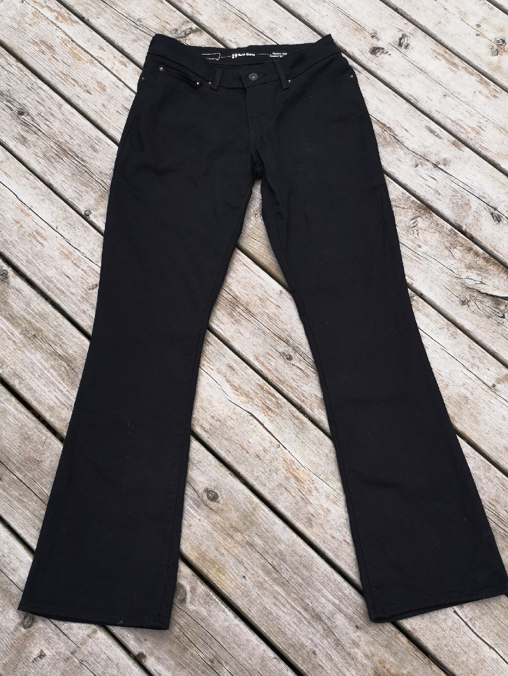 Levi's black 'bootcut skinny' jeans